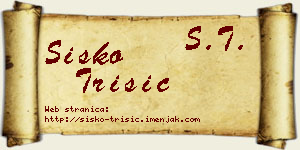 Sisko Trišić vizit kartica